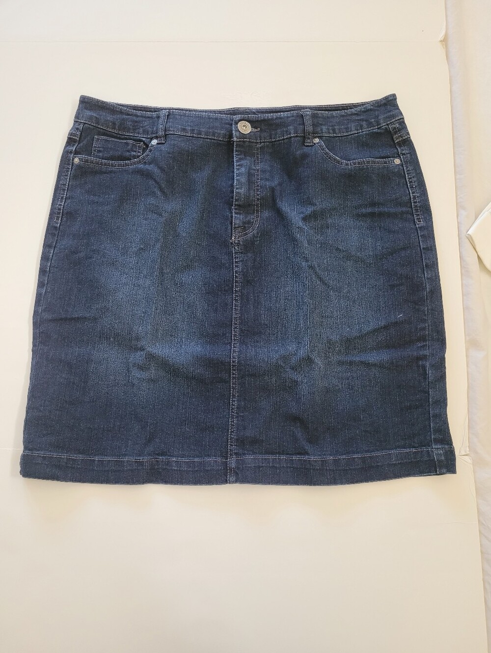 Style & Co. Classic Dark Blue Denim Skirt